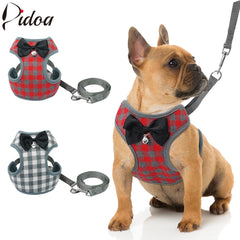 Dog Harness and Leash Set With Bowknot - Mrdogcollar