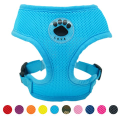 Paw LOVE Rubber Adjustable Soft Breathable Dog Harness - Mrdogcollar