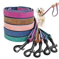 Dog Leash Harness Leather Lead - Mrdogcollar