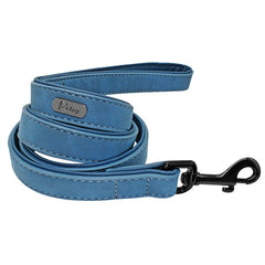 Dog Leash Harness Leather Lead