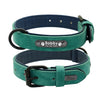 Image of Leather Dog Collar Leash Set Personalized Customized - Mrdogcollar