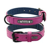 Image of Leather Dog Collar Leash Set Personalized Customized - Mrdogcollar