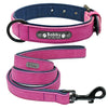 Image of Leather Dog Collar Leash Set Personalized Customized - Mrdogcollar