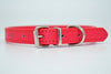 Image of Leather Solid Colorful Pet Dog Collar - Mrdogcollar