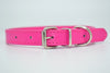 Image of Leather Solid Colorful Pet Dog Collar - Mrdogcollar