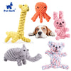 Image of Dog Toys Animal Design Cotton Dog Rope Toys - Mrdogcollar