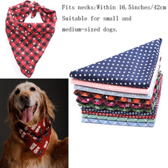 Pet Dog Bandanas Reversible Triangular - Mrdogcollar