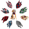 Image of Pet Dog Bandana Plaid Kerchief Bow Tie - Mrdogcollar