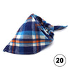 Image of Pet Dog Bandana Plaid Kerchief Bow Tie - Mrdogcollar