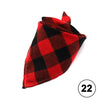 Image of Pet Dog Bandana Plaid Kerchief Bow Tie - Mrdogcollar