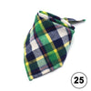 Image of Pet Dog Bandana Plaid Kerchief Bow Tie - Mrdogcollar