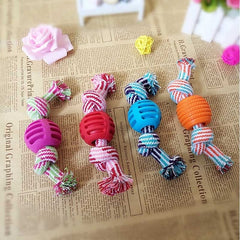 Pet Dog Rope Chew Toys Bone Ball Animal Shape