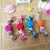 Image of Pet Dog Rope Chew Toys Bone Ball Animal Shape - Mrdogcollar