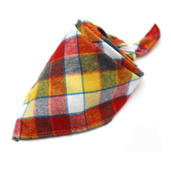 Dog Bandana Cotton Plaid