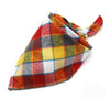 Image of Dog Bandana Cotton Plaid - Mrdogcollar