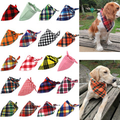 Dog Bandana Cotton Plaid - Mrdogcollar